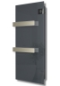 Radialight Silk 750 Watt Ανθρακί - Ψηφιακή Πετσετοκρεμάστρα Μπάνιου με Γυάλινη Πρόσοψη