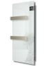 Radialight Silk Evo 1000 Watt Λευκή - Ψηφιακή Πετσετοκρεμάστρα Μπάνιου με Γυάλινη Πρόσοψη