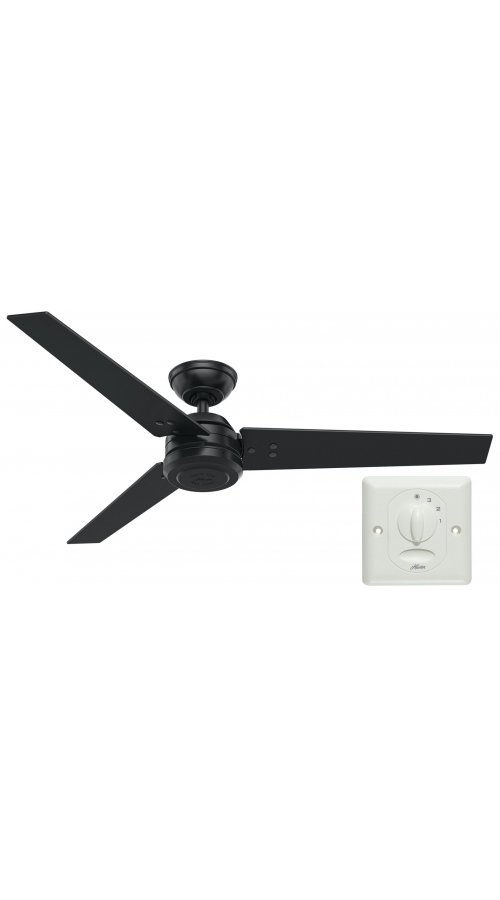 Hunter Protos 132 Matte Black - Ανεμιστήρας Οροφής