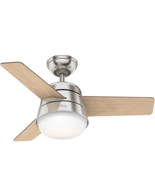Hunter Finley 91 Brushed Nickel - Ανεμιστήρας Οροφής με Φωτιστικό