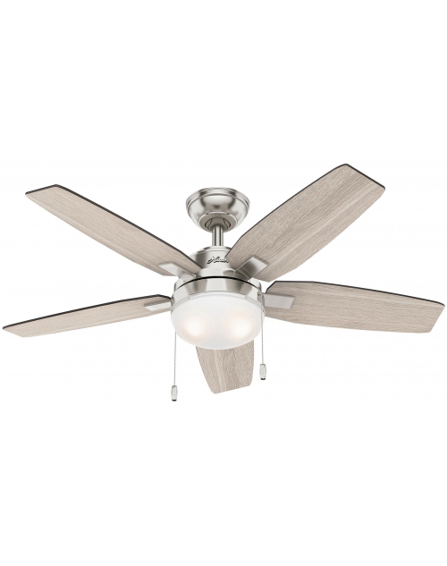 Hunter Arcot 117 Brushed Nickel - Ανεμιστήρας Οροφής με Φωτιστικό