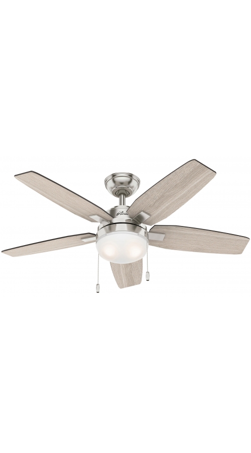 Hunter Arcot 117 Brushed Nickel - Ανεμιστήρας Οροφής με Φωτιστικό