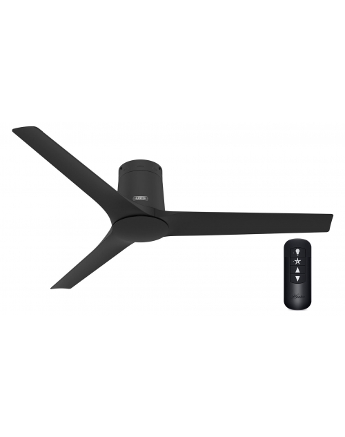 Hunter Athens 132 Low Profile - Matte Black - Ανεμιστήρας Οροφής