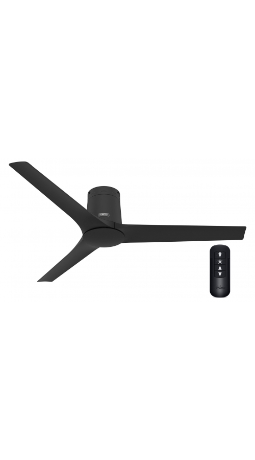 Hunter Athens 132 Low Profile - Matte Black - Ανεμιστήρας Οροφής