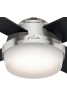 Hunter Dante 112 Brushed Nickel - Ανεμιστήρας Οροφής με Φωτιστικό