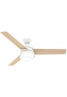 Hunter Finley 132 Fresh White - Ανεμιστήρας Οροφής με Φωτιστικό
