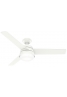 Hunter Finley 132 Fresh White - Ανεμιστήρας Οροφής με Φωτιστικό