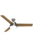 Hunter Finley 132 Brushed Nickel - Ανεμιστήρας Οροφής με Φωτιστικό