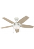 Hunter Arcot 117 Fresh White - Ανεμιστήρας Οροφής με Φωτιστικό