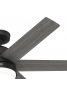 Hunter Arete 132 Matte Black - Ανεμιστήρας Οροφής με Φωτιστικό