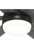 Hunter Arete 132 Matte Black - Ανεμιστήρας Οροφής με Φωτιστικό