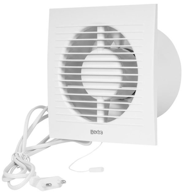 Europlast EE125WP – Εξαεριστήρας μπάνιου με καλώδιο/φις και διακόπτη – κορδονάκι