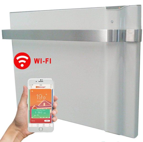 Radialight Klima AS WiFi 750 Watt Λευκό – Ψηφιακός Θερμοπομπός Διπλής Λειτουργίας με Πετσετοκρεμάστρα Αλουμινίου