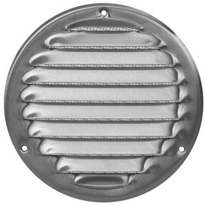 Europlast MR125i - Περσίδα Εξαερισμού Ανοξείδωτη (Inox) με Πλέγμα Προστασίας