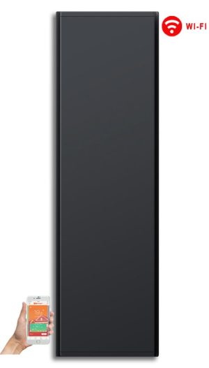 Radialight Icon WiFi 1500 Watt Ανθρακί - Κάθετο Ψηφιακό Σώμα Θέρμανσης