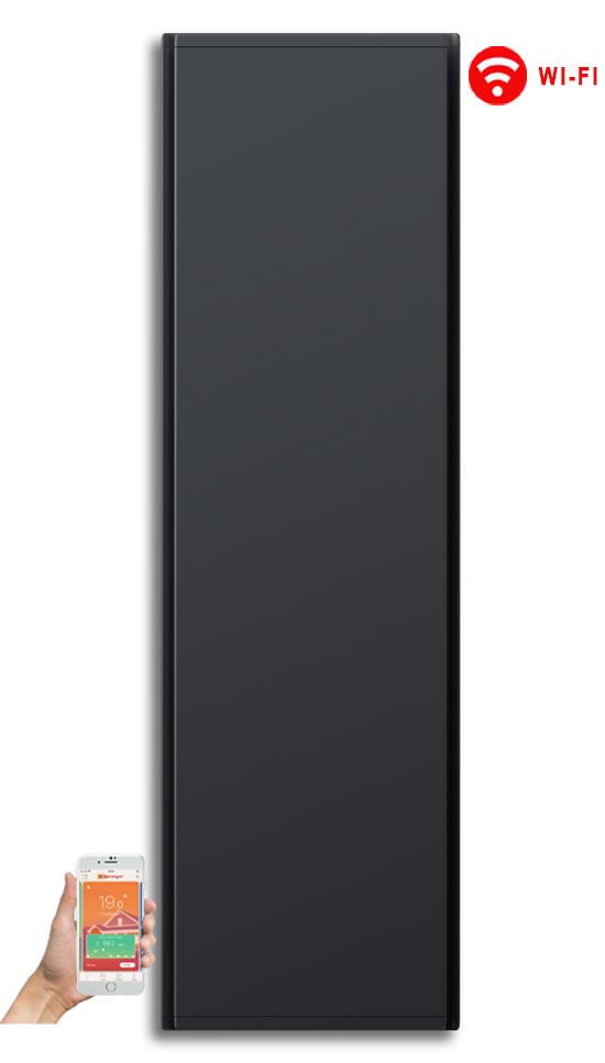 Radialight Icon WiFi 1500 Watt Ανθρακί – Κάθετο Ψηφιακό Σώμα Θέρμανσης