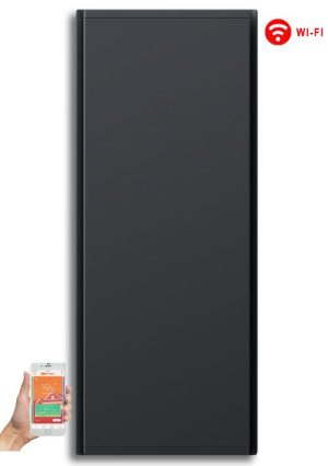 Radialight Icon WiFi 1000 Watt Ανθρακί - Κάθετο Ψηφιακό Σώμα Θέρμανσης