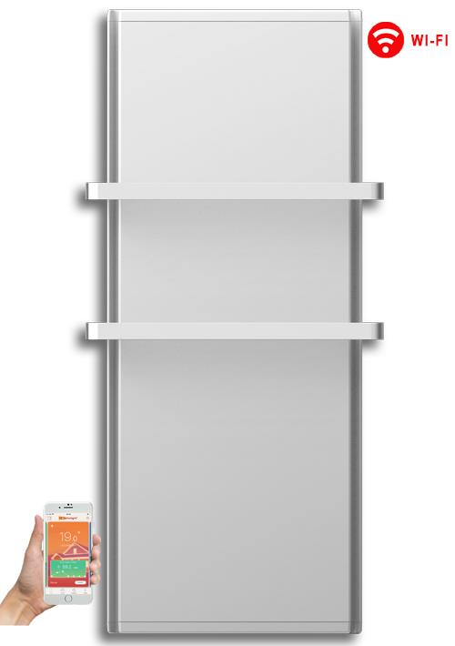 Radialight Icon 2B WiFi 1000 Watt Λευκή – Ψηφιακή Πετσετοκρεμάστρα Μπάνιου