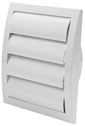 Europlast ND12Z - Περσίδα Εξαερισμού Πλαστική Βαρύτητας με Πλέγμα Προστασίας