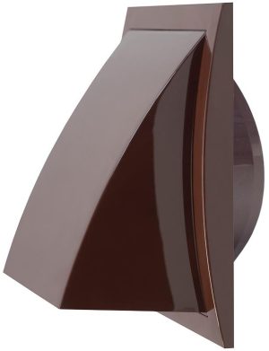 Europlast ND10FVB - Περσίδα Εξαερισμού Πλαστική Καφέ με Βαλβίδα Αντεπιστροφής