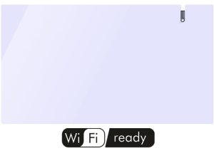 Radialight Aetherea 1000 Watt Λευκό - Ψηφιακός Θερμοπομπός Διπλής Λειτουργίας με Γυάλινη Πρόσοψη