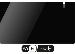 Radialight Aetherea 1000 Watt Μαύρο - Ψηφιακός Θερμοπομπός Διπλής Λειτουργίας με Γυάλινη Πρόσοψη