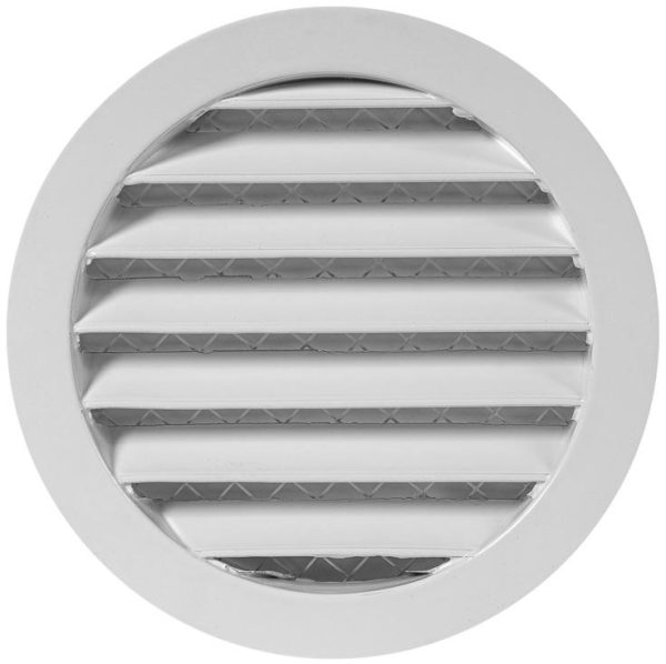 Europlast MRA100W – Περσίδα Εξαερισμού Αλουμινίου Λευκή με Πλέγμα Προστασίας