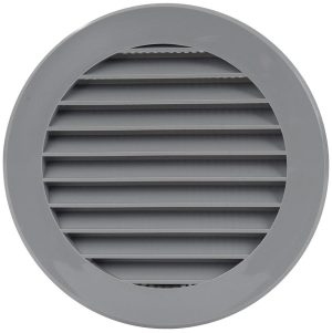 Europlast VR100P - Περσίδα Εξαερισμού Πλαστική Γκρι με Πλέγμα Προστασίας