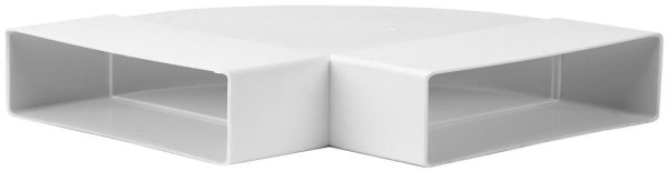 Europlast KLH25-90 – Σύνδεσμος Αγωγών Πλαστικός, Γωνιακός 90°, Οριζόντιος, 220x55mm