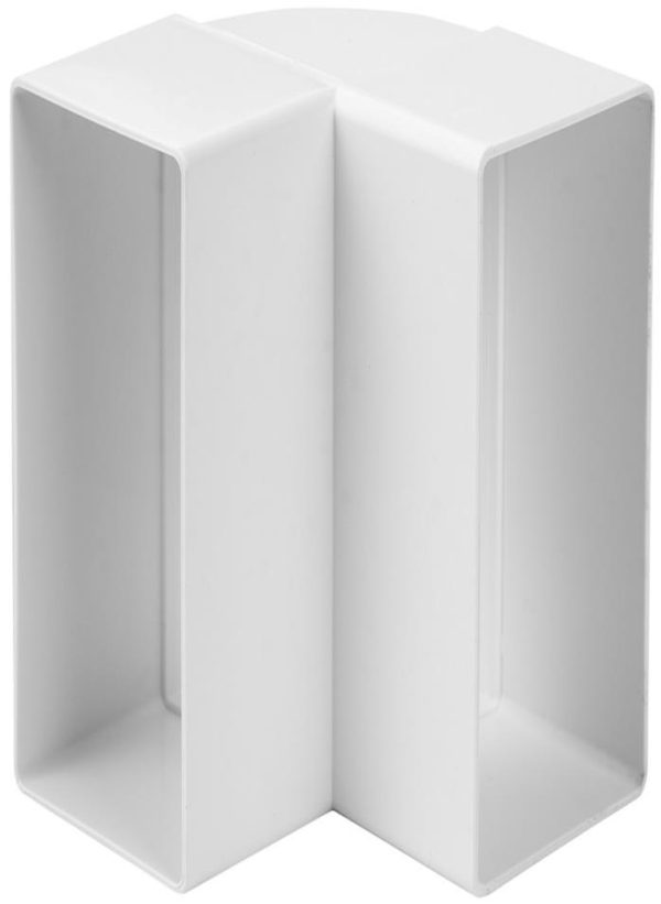 Europlast KLV25-90 – Σύνδεσμος Αγωγών Πλαστικός, Γωνιακός 90°, Κάθετος, 220x55mm