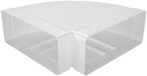 Europlast KLH29-90 - Σύνδεσμος Αγωγών Πλαστικός, Γωνιακός 90°, Οριζόντιος, 220x90mm