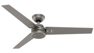 Hunter Protos 132 Matte Silver - Ανεμιστήρας Οροφής