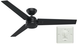 Hunter Protos 132 Matte Black - Ανεμιστήρας Οροφής