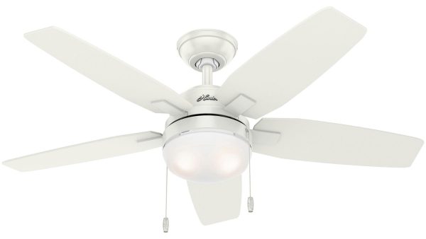 Hunter Arcot 117 Fresh White – Ανεμιστήρας Οροφής με Φωτιστικό